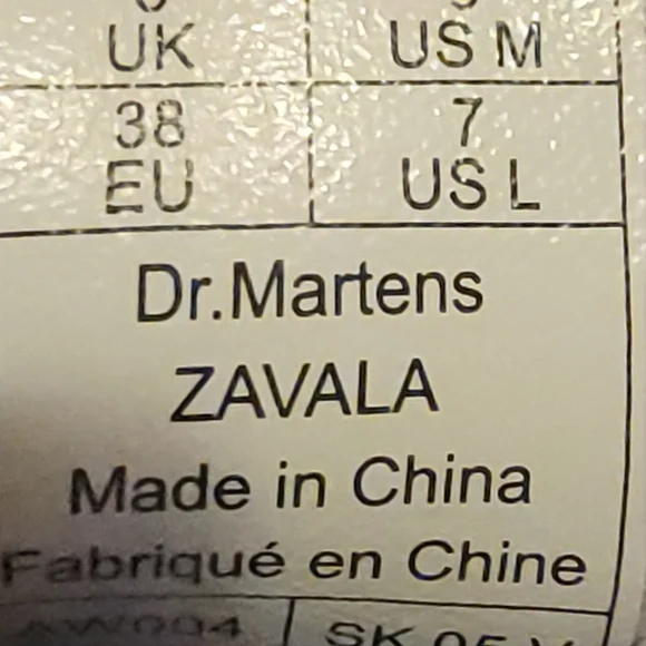 Dr Martens Zavala Womens Size 7 White Leather Lace Up Boots 26132100 - Picture 6 of 6